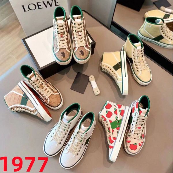 designer tennis 1977 sneakers canvas luxury shoes beige blue washed jacquard denim ace rubber sole embroidered vintage c gg''sneak, Black
designer tennis 1977 sneakers canvas luxury shoes beige blue washed jacquard denim ace rubber sole embroidered vintage c gg''sneak, Black