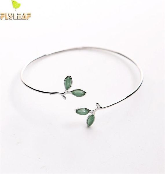 flyleaf 100 925 sterling silver opal leaves buds open bracelets bangles for women fashion creative lady jewelry 2009259813209, Golden;silver 
flyleaf 100 925 sterling silver opal leaves buds open bracelets bangles for women fashion creative lady jewelry 2009259813209, Golden;silver