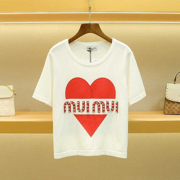 loose bottomed knit shirt 2023 summer new women's round neck short sleeved printed diamond for women, White
loose bottomed knit shirt 2023 summer new women's round neck short sleeved printed diamond for women, White