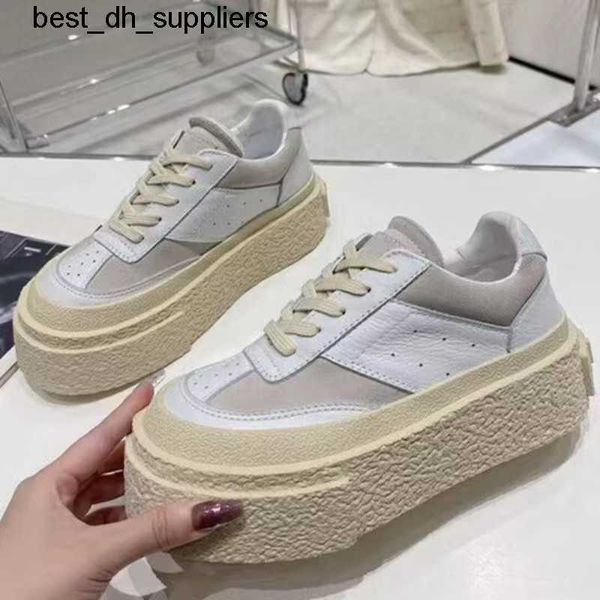 version m2023 spring new patchwork thick sole lace up genuine leather german training small white shoes casual sports biscuit shoes, Black
version m2023 spring new patchwork thick sole lace up genuine leather german training small white shoes casual sports biscuit shoes, Black