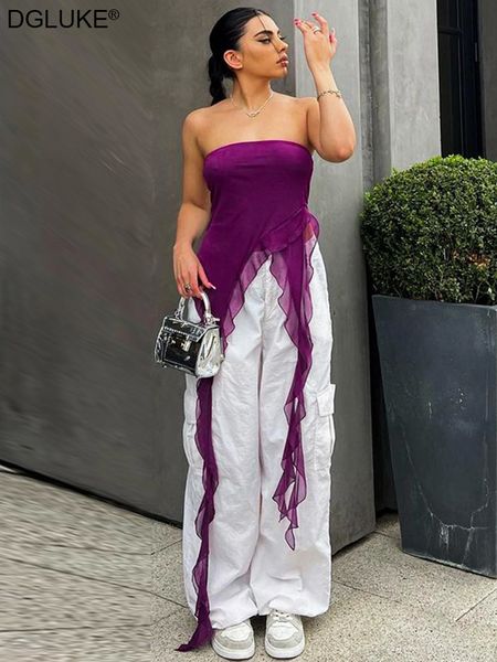womens tanks camis mesh ruffle tube women strapless asymmetrical fringed crop summer elegant going out party purple 230519, White
womens tanks camis mesh ruffle tube women strapless asymmetrical fringed crop summer elegant going out party purple 230519, White