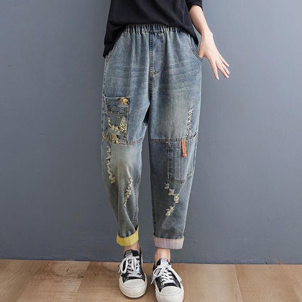 jeans women anklelength casual boyfriend jeans new 2021 autumn street style vintage print loose female high waist denim pants b847, Blue
jeans women anklelength casual boyfriend jeans new 2021 autumn street style vintage print loose female high waist denim pants b847, Blue