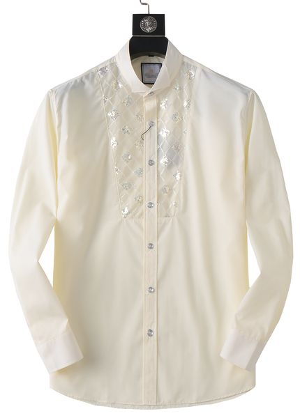2023 designers mens dress shirts wedding social shirt business fashion casual shirt brands men spring slim fit shirts chemises de marque pou, White;black
2023 designers mens dress shirts wedding social shirt business fashion casual shirt brands men spring slim fit shirts chemises de marque pou, White;black