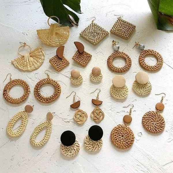 dangle chandelier vintage bohemia colorful geometric round handmade woven rattan knit earrings for women beach jewelry 230519, Silver
dangle chandelier vintage bohemia colorful geometric round handmade woven rattan knit earrings for women beach jewelry 230519, Silver