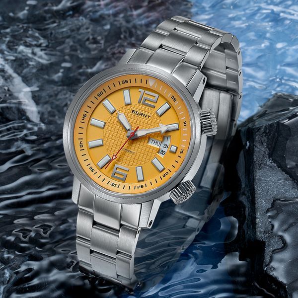 wristwatches miyota 8205 200m diving watch super luminous sapphire waterproof swimming sport wristwatch self winding automatic for men 23051, Slivery;brown
wristwatches miyota 8205 200m diving watch super luminous sapphire waterproof swimming sport wristwatch self winding automatic for men 23051, Slivery;brown