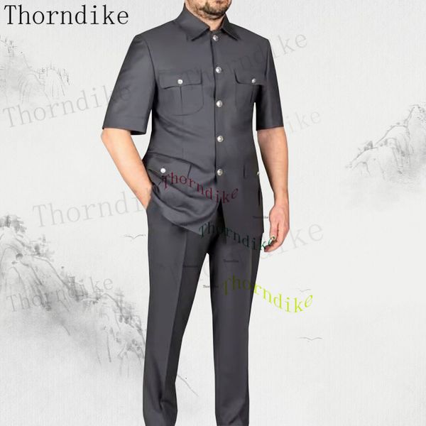 men's suits blazers thorndike tailor-made men suit 2 pieces classic dark grey wedding suit for men slim fit groom tuxedos costume maria, White;black
men's suits blazers thorndike tailor-made men suit 2 pieces classic dark grey wedding suit for men slim fit groom tuxedos costume maria, White;black