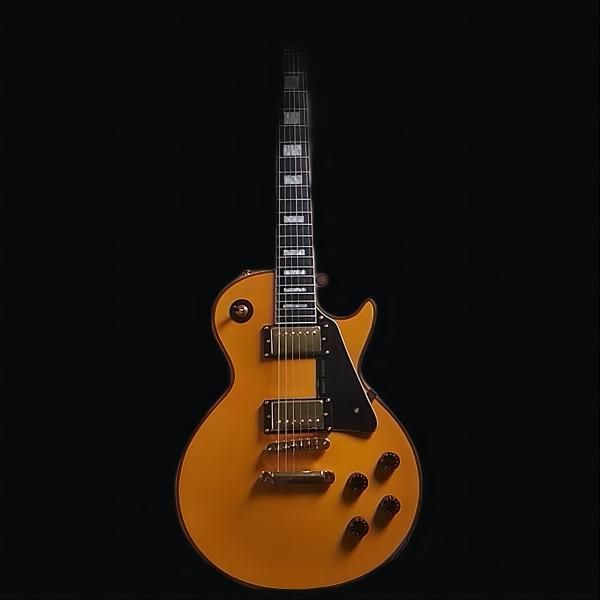 flyoung lp electric guitar ebony fingerboard silk wrapped gold accessories dark opaque yellow456
flyoung lp electric guitar ebony fingerboard silk wrapped gold accessories dark opaque yellow456