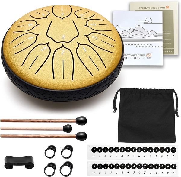 steel tongue drum 6 inches 11 notes d-key tambourine small concert percussion instrument with bag suitable for children meditation unique so
steel tongue drum 6 inches 11 notes d-key tambourine small concert percussion instrument with bag suitable for children meditation unique so