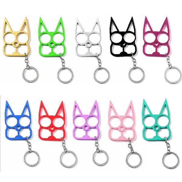 creative portable self defense cat keychains tool outdoor window breaker two-finger cat eye rabbit ear pendant key chain rings 10 colors, Silver
creative portable self defense cat keychains tool outdoor window breaker two-finger cat eye rabbit ear pendant key chain rings 10 colors, Silver
