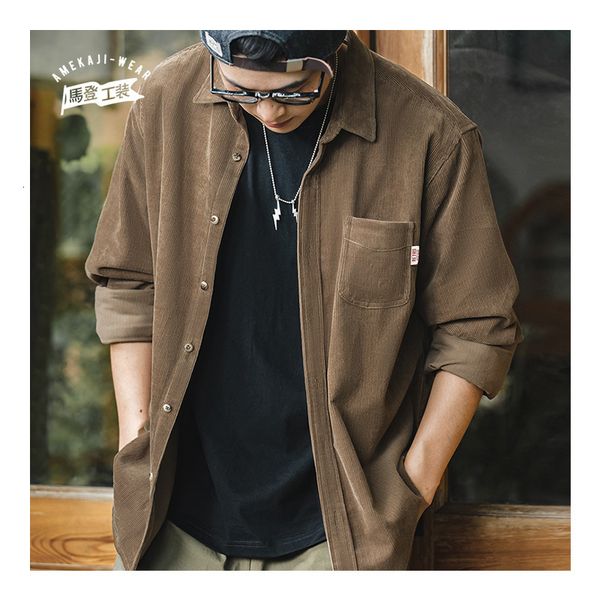 men's casual shirts maden shirt corduroy long sleeve slim fit overcoat fall fleece jacket clothing retro fashion blouses 23519, White;black
men's casual shirts maden shirt corduroy long sleeve slim fit overcoat fall fleece jacket clothing retro fashion blouses 23519, White;black