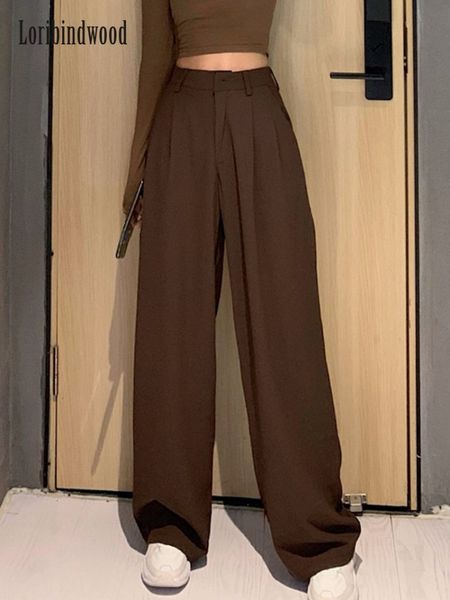 womens two piece pants 2023 retro solid color wild straight wide leg female spring korean fashion high waist casual long 230519, White
womens two piece pants 2023 retro solid color wild straight wide leg female spring korean fashion high waist casual long 230519, White
