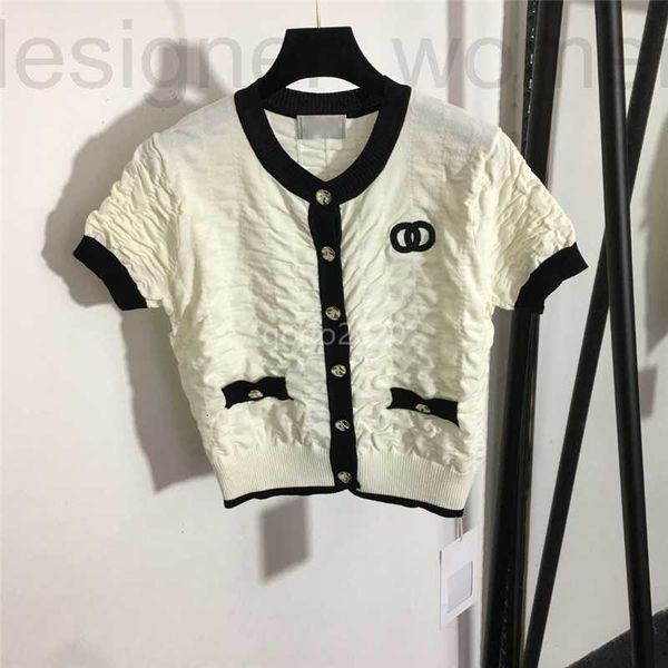 women's t-shirt designer 2022 womens summer knit tee designer with letter pattern milan runway cotton crop t-shirt clothing high end c, White
women's t-shirt designer 2022 womens summer knit tee designer with letter pattern milan runway cotton crop t-shirt clothing high end c, White
