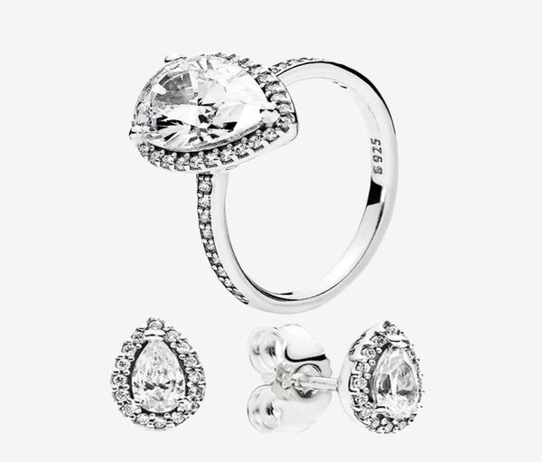 authentic 925 silver teardrop ring and earring sets original box for pandora cz diamond women wedding jewelry tear drop ring stud 7229279, Slivery;golden
authentic 925 silver teardrop ring and earring sets original box for pandora cz diamond women wedding jewelry tear drop ring stud 7229279, Slivery;golden