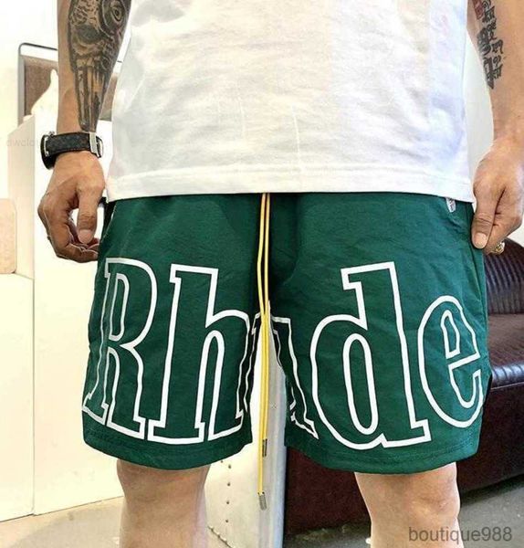 rh designer men limited rhude shorts summer swim short knee length hip hop high street sports training beach pants mens elastic waist mesh, White;black
rh designer men limited rhude shorts summer swim short knee length hip hop high street sports training beach pants mens elastic waist mesh, White;black