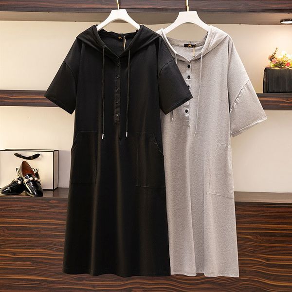 plus size dresses 150kg size women's bust 157cm summer loose short sleeve hooded casual t-shirt dress black gray 5xl 6xl 7xl 8xl 9xl 23
plus size dresses 150kg size women's bust 157cm summer loose short sleeve hooded casual t-shirt dress black gray 5xl 6xl 7xl 8xl 9xl 23