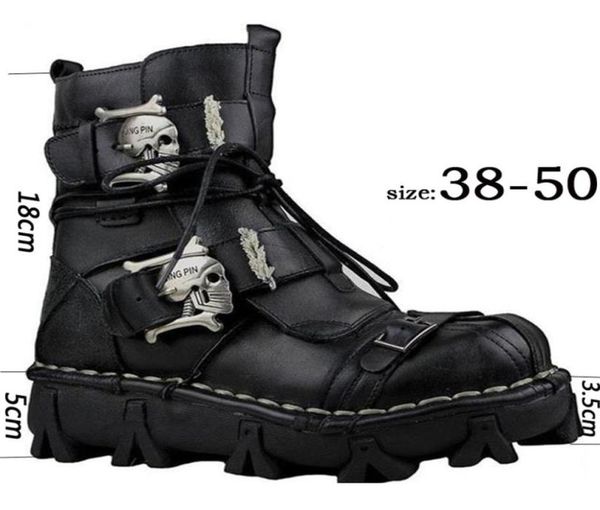 men039s genuine leather skull gothic punk motorcycle desert combat ankle boot safety shoes military boots winter 2010263212633, Black;brown
men039s genuine leather skull gothic punk motorcycle desert combat ankle boot safety shoes military boots winter 2010263212633, Black;brown