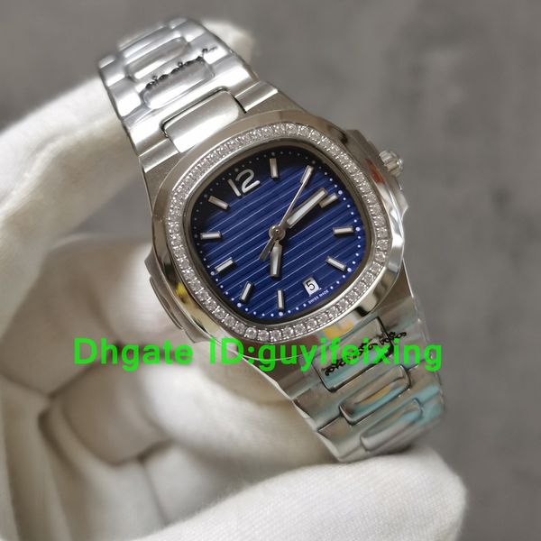 womens designer watches 35.2mm nautilus quartz movement stainless steel smoke blue dial 7118 diamond bezel sapphire glass luxury lady wristw, Slivery;brown
womens designer watches 35.2mm nautilus quartz movement stainless steel smoke blue dial 7118 diamond bezel sapphire glass luxury lady wristw, Slivery;brown