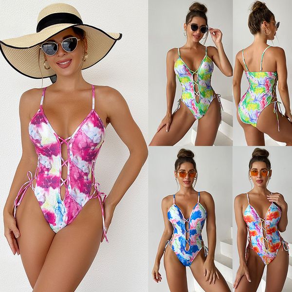 floral printted one-piece swimsuit for women three-sides cut out lace-up girls summer beach bathing suits high-waist slimming swimwear monok, White;black
floral printted one-piece swimsuit for women three-sides cut out lace-up girls summer beach bathing suits high-waist slimming swimwear monok, White;black