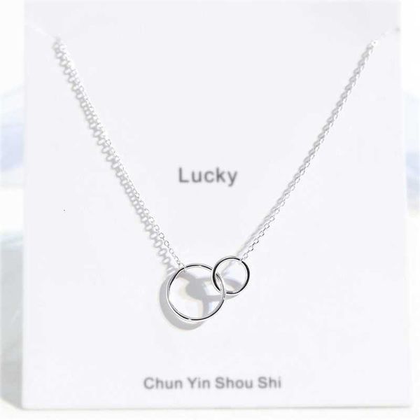 jewelry pendant necklace s925 sterling silver double ring necklace simple pendant collar chain style popular 18k, Black
jewelry pendant necklace s925 sterling silver double ring necklace simple pendant collar chain style popular 18k, Black
