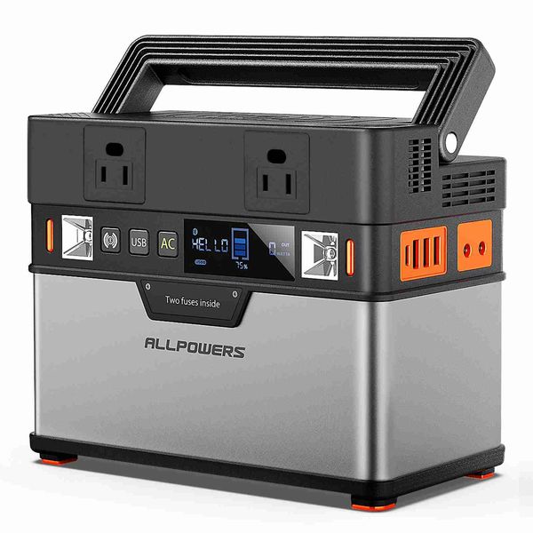 Image of ALLPOWERS Portable Generator 288Wh / 78000mAh PowerStation Emergency Power Supply with DC / AC Inverter Wireless Output Camping