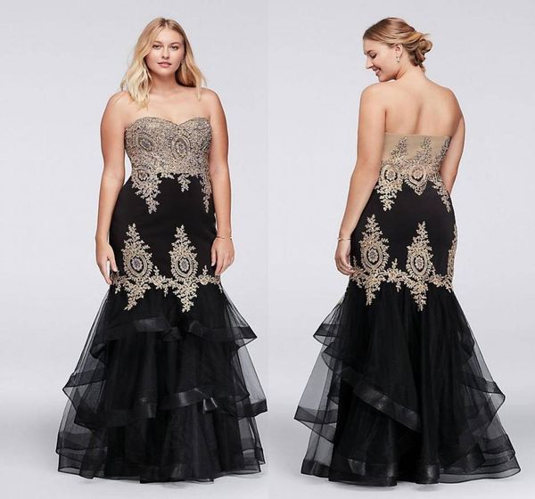 charming black plus size mermaid prom dresses lace appliques sweetheart neck beaded evening gowns floor length tiered formal3591616
charming black plus size mermaid prom dresses lace appliques sweetheart neck beaded evening gowns floor length tiered formal3591616
