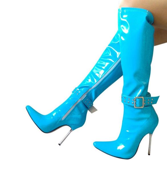 12cm high height boots women039s boots pointed stiletto heel kneehigh boots metal heel nolc1605982195, Black
12cm high height boots women039s boots pointed stiletto heel kneehigh boots metal heel nolc1605982195, Black