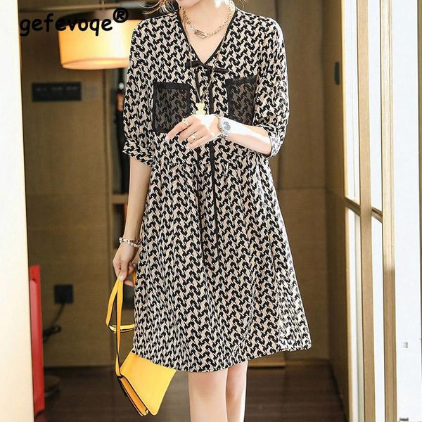 dresses elegant fashion printing pockets bandage dresses summer 2022 half raglan sleeve vneck loose chiffon midi dress women's clothing, Black;gray
dresses elegant fashion printing pockets bandage dresses summer 2022 half raglan sleeve vneck loose chiffon midi dress women's clothing, Black;gray