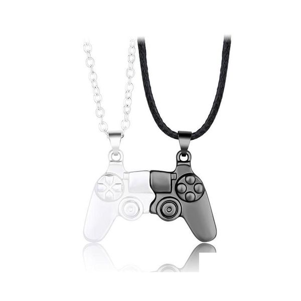 pendant necklaces cross border game console handle couple necklace magnet stone personalized mens and womens valentines day g drop d dhqyk, Silver
pendant necklaces cross border game console handle couple necklace magnet stone personalized mens and womens valentines day g drop d dhqyk, Silver