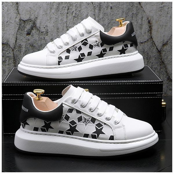 men white casual sneakers vulcanized flat shoes personalized designed skateboarding tennis sneakers slip-on walking sports shoes 38-43, Black
men white casual sneakers vulcanized flat shoes personalized designed skateboarding tennis sneakers slip-on walking sports shoes 38-43, Black
