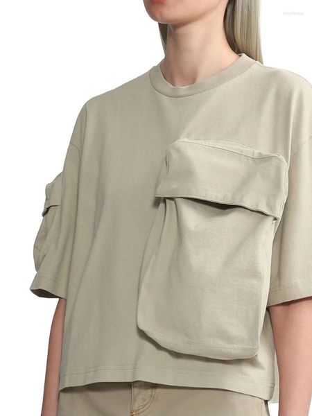 women's designer t shirts women's women's round neck short-sleeved t-shirt 2023 y2k trend large pockets decorated half-sleeve, White
women's designer t shirts women's women's round neck short-sleeved t-shirt 2023 y2k trend large pockets decorated half-sleeve, White