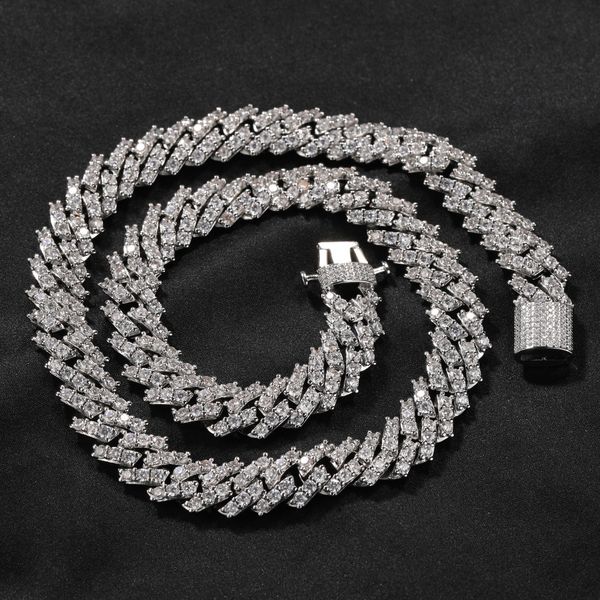 12mm spring buckle rhombus cuban chain iced out zircon gold silver plated miami cuba link necklace
12mm spring buckle rhombus cuban chain iced out zircon gold silver plated miami cuba link necklace