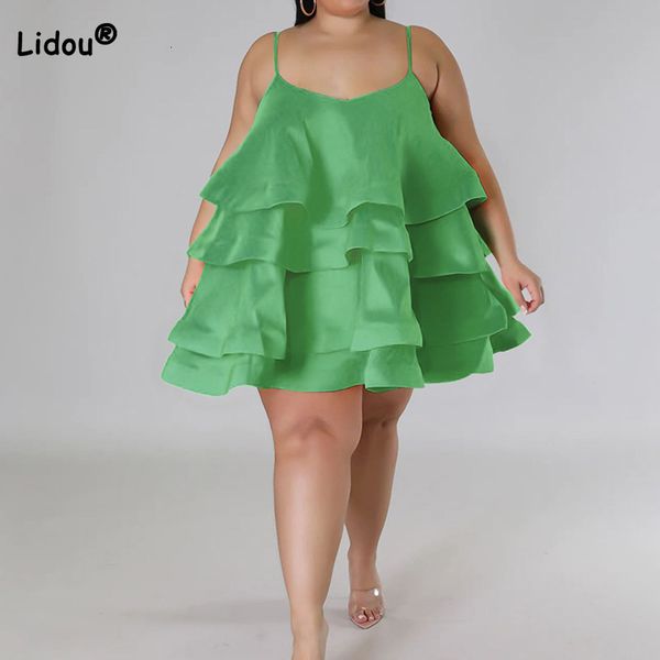 plus size dresses summer clothes for women solid color ruffles sleeveless square collar adjusting the shoulder strap size princess dress 230, Black
plus size dresses summer clothes for women solid color ruffles sleeveless square collar adjusting the shoulder strap size princess dress 230, Black