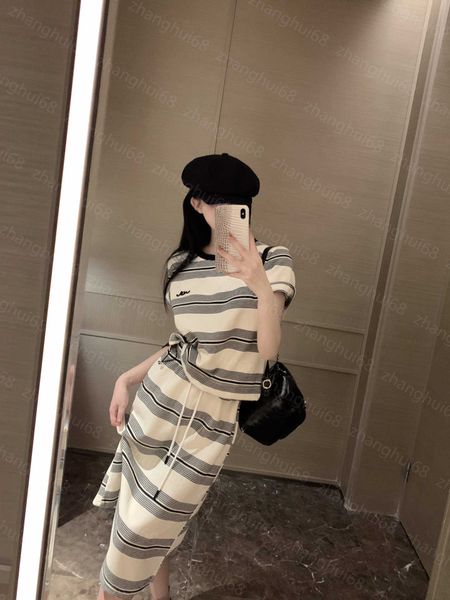 23ss womens designer clothing skirt set crew neck color patchwork embroidery striped short sleeve high waist drawstring skirt sets womens cl, White
23ss womens designer clothing skirt set crew neck color patchwork embroidery striped short sleeve high waist drawstring skirt sets womens cl, White