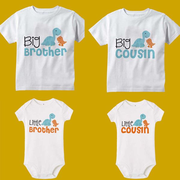 family matching outfits big brother/cousin little brother/sousin shirt dinosaur t-shirt baby bodysuit children's home appearance bodysu, Blue
family matching outfits big brother/cousin little brother/sousin shirt dinosaur t-shirt baby bodysuit children's home appearance bodysu, Blue