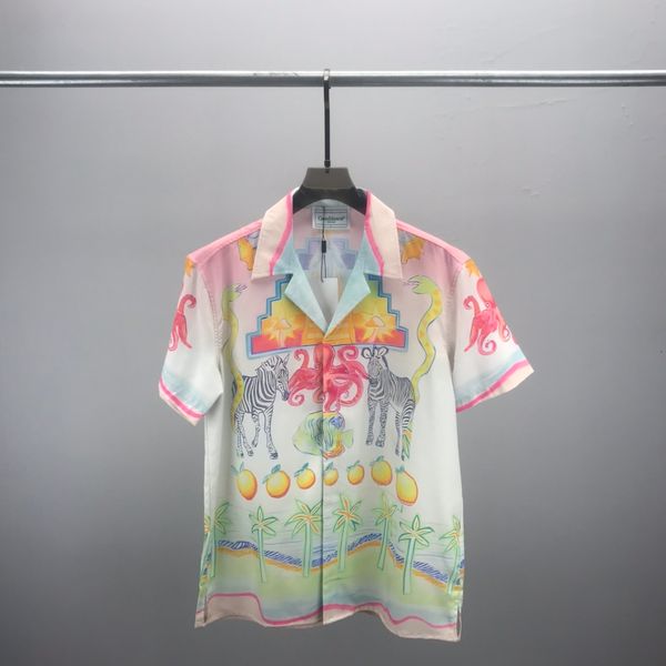 men's designer shirt summer short sleeve casual button up shirt printed bowling shirt beach style breathable t-shirt clothing #61, White;black
men's designer shirt summer short sleeve casual button up shirt printed bowling shirt beach style breathable t-shirt clothing #61, White;black