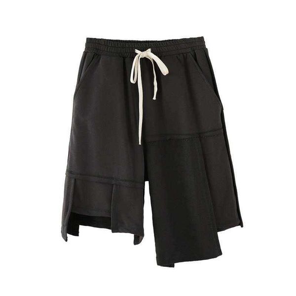 hip hop american niche design irregular shorts men's trendy brand loose summer trend capris, White;black
hip hop american niche design irregular shorts men's trendy brand loose summer trend capris, White;black