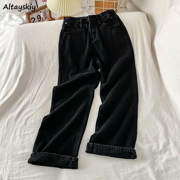 jeans solid black jeans women wide leg denim trousers female autumn high waist vintage baggy allmatch retro casual bf ulzzang, Blue
jeans solid black jeans women wide leg denim trousers female autumn high waist vintage baggy allmatch retro casual bf ulzzang, Blue