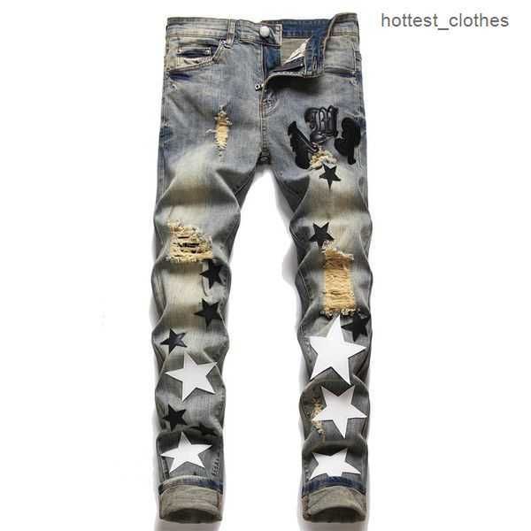 i am mens jeans ripped embroidery pentagram patchwork for trend panel hip hop brand motorcycle pant skinny 11 5 3csr, Blue
i am mens jeans ripped embroidery pentagram patchwork for trend panel hip hop brand motorcycle pant skinny 11 5 3csr, Blue