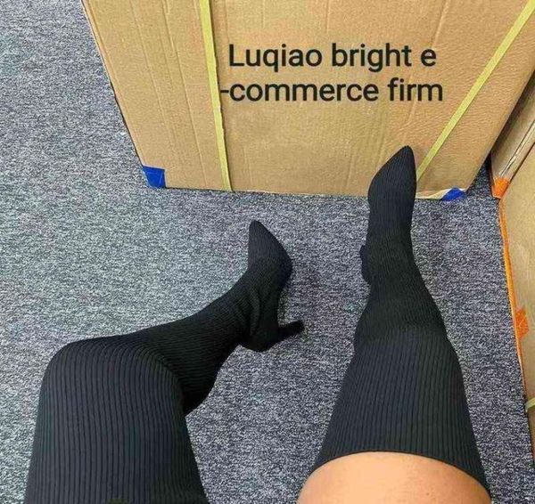boots women thick sole boots autumn winter breathable knitting sock upper women thigh high boots stretch round toe plus size 36431458493, Black
boots women thick sole boots autumn winter breathable knitting sock upper women thigh high boots stretch round toe plus size 36431458493, Black