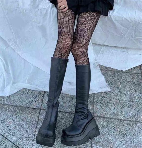boots women039s mid calf 2022 fashion female wedges shoes round toe zip solid demonia super high heel platform y22096791122, Black
boots women039s mid calf 2022 fashion female wedges shoes round toe zip solid demonia super high heel platform y22096791122, Black