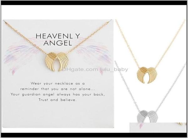 fashion jewelry heavenly double angel wings necklace with card selling g1egi necklaces zsold9276247, Silver
fashion jewelry heavenly double angel wings necklace with card selling g1egi necklaces zsold9276247, Silver