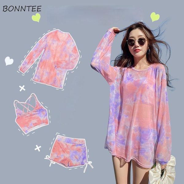 swimwear bikini sets women 3 pieces tiedye summer popular new fashion beachwear chic slim swimsuits high waist soft ladies ulzzang, White;black
swimwear bikini sets women 3 pieces tiedye summer popular new fashion beachwear chic slim swimsuits high waist soft ladies ulzzang, White;black