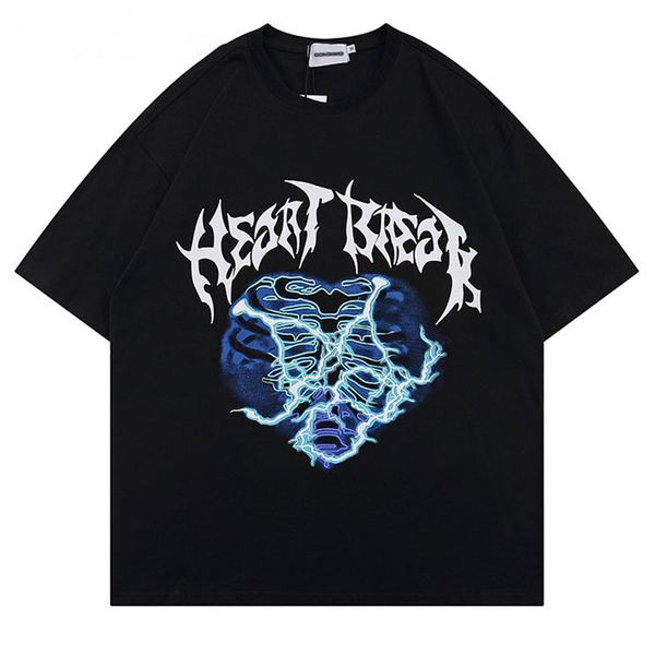women's tshirt hip hop gothic t shirt for men lightning skull graphic print punk streetwear harajuku cotton loose casual short sleeve t, White
women's tshirt hip hop gothic t shirt for men lightning skull graphic print punk streetwear harajuku cotton loose casual short sleeve t, White