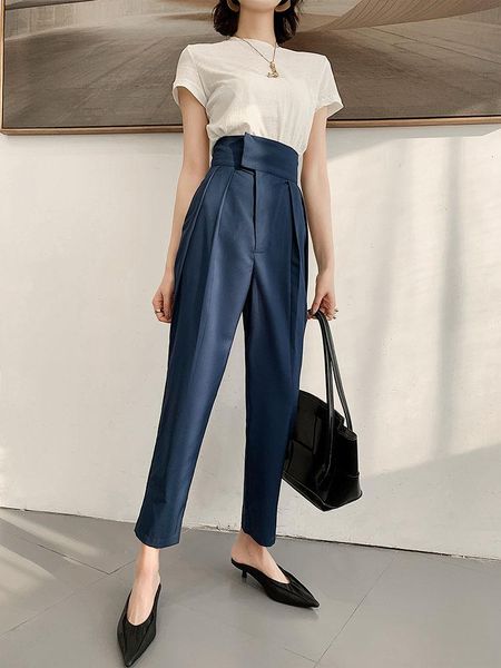 capris new harem pants female 2020 new high waist fold radish pants korean fashion casual pants were thin casual regular, Black;white
capris new harem pants female 2020 new high waist fold radish pants korean fashion casual pants were thin casual regular, Black;white