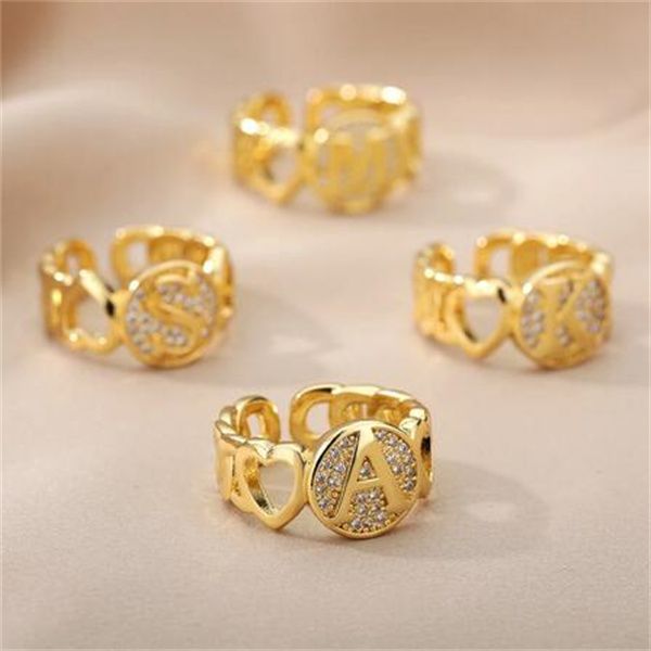 zircon initial letter heart rings for women open adjustable stainless steel ring fashion aesthetic wedding jewelry gift anillos gc2139, Silver
zircon initial letter heart rings for women open adjustable stainless steel ring fashion aesthetic wedding jewelry gift anillos gc2139, Silver