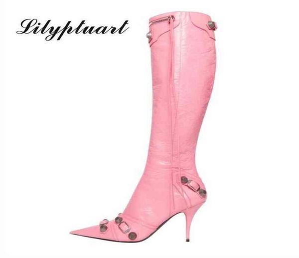 women boots pointed toe metal buckle zipper knee feminine stiletto studded high heel black luxury design women039s shoes size 44786347
women boots pointed toe metal buckle zipper knee feminine stiletto studded high heel black luxury design women039s shoes size 44786347