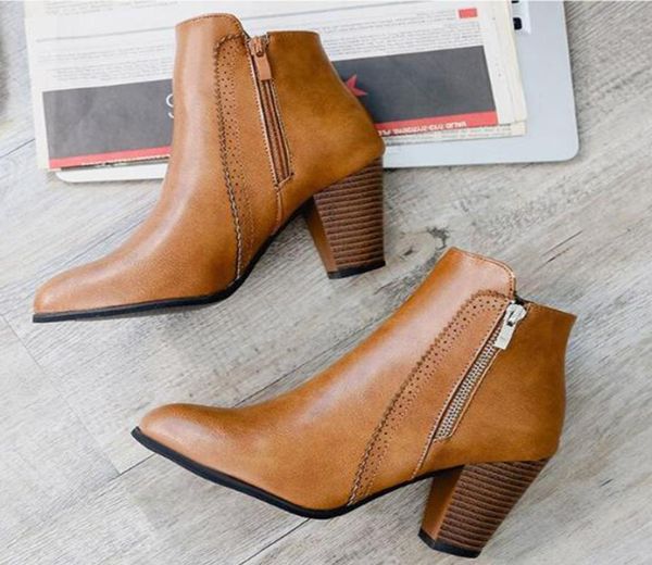 covoyyar 2019 retro vintage block heel ankle boots side zipper high heels women shoes big sizes 3543 wbs1010 y2001143627398, Black
covoyyar 2019 retro vintage block heel ankle boots side zipper high heels women shoes big sizes 3543 wbs1010 y2001143627398, Black