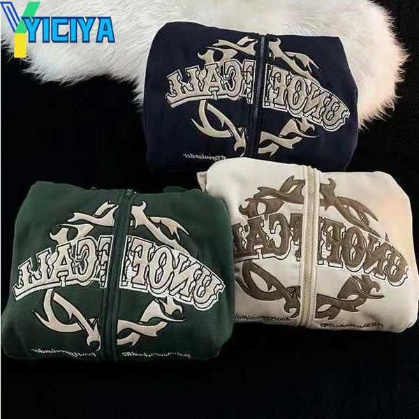 yiciya women's hoodies letter embroidered zip oversized women fashion y2k jacket aesthetic clothing goth high street sweatshirt, Black
yiciya women's hoodies letter embroidered zip oversized women fashion y2k jacket aesthetic clothing goth high street sweatshirt, Black