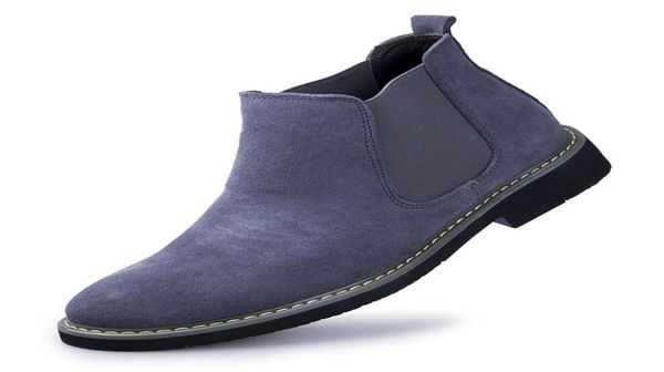 genuine leather men ankle boots cow suede boots for men flat heel shoes british style slip on england trend shoes zy47019041285, Black
genuine leather men ankle boots cow suede boots for men flat heel shoes british style slip on england trend shoes zy47019041285, Black