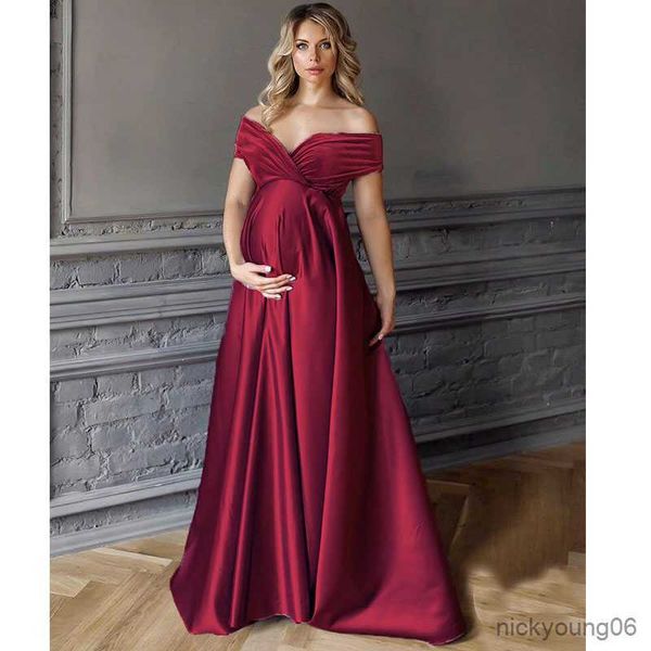 shoulder maternity gowns dresses for p shoot pregnant women long dress pregnancy dresses pgraphy r230519, White
shoulder maternity gowns dresses for p shoot pregnant women long dress pregnancy dresses pgraphy r230519, White
